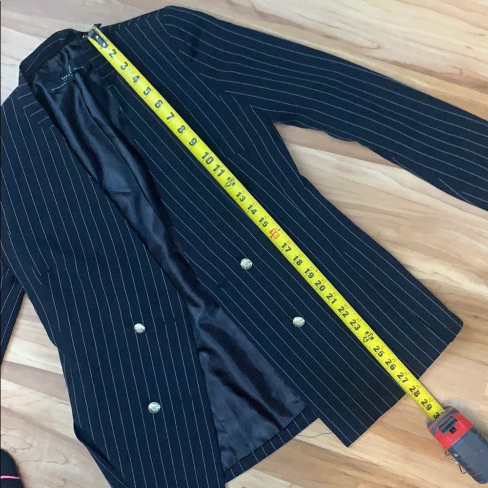 NWOT Zara Pinstripe Blazer - Picture 6 of 6